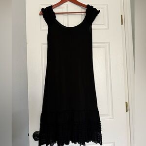 Roberto Cavalli Black Lace Detail Dress